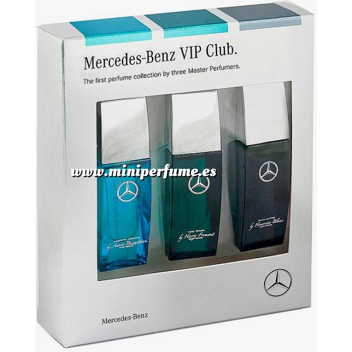 Imagen Mini Perfumes Hombre CLUB VIP by Mercedes Benz EDT 7 ml (PACK 3 FRAGANCIAS) 