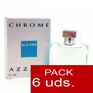 PACKS SIMPLES - CHROME by Azzaro EDT 7 ml en caja PACK 6 UDS 